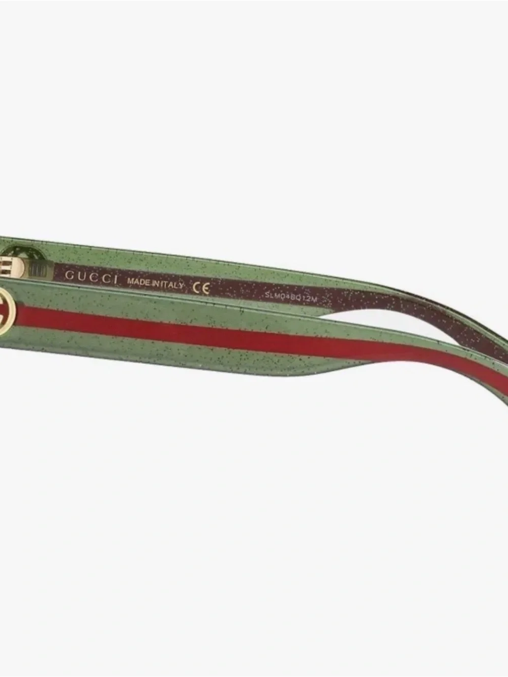 Gucci Sunglasses GG0036SN Brown Lenses Green Red Interlocking G’s Frames NWOT - Picture 2 of 10